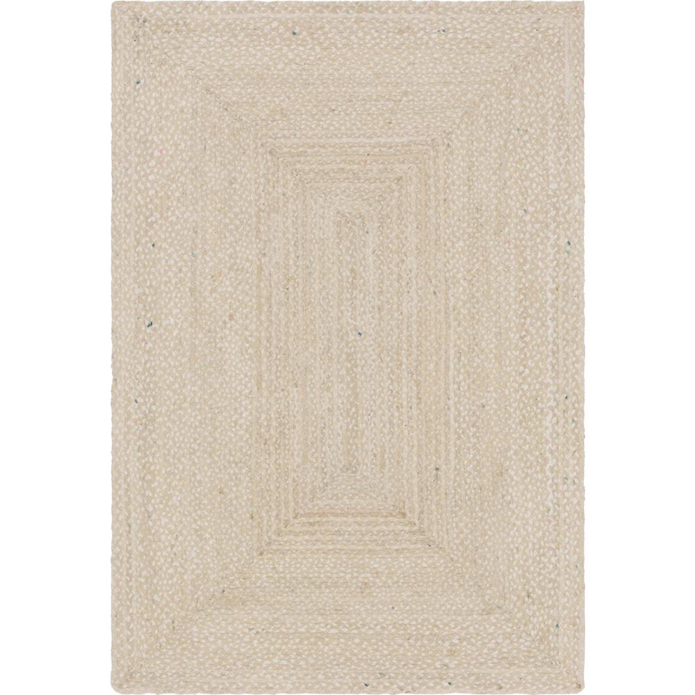 Braided Chindi Rug, Ivory (6' 0 x 9' 0). Picture 2