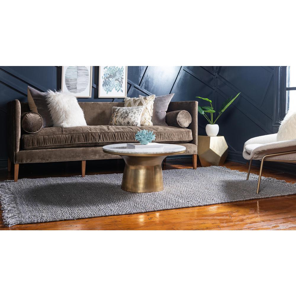 Chunky Jute Rug, Gray (8' 0 x 10' 0). Picture 3