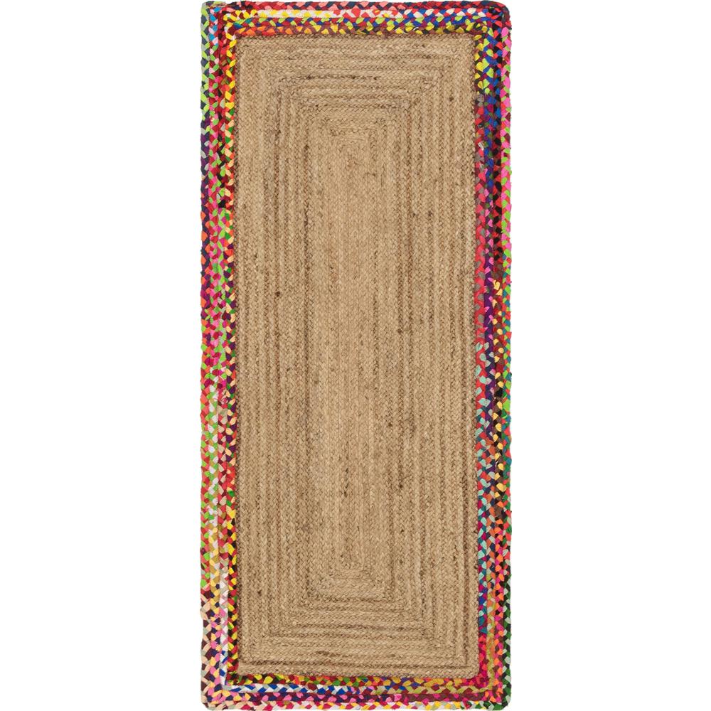 Manipur Braided Jute Rug, Natural (2' 6 x 6' 0). Picture 2
