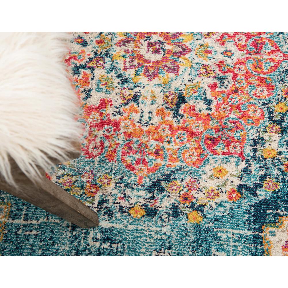 Alexis Penrose Rug, Turquoise (3' 3 x 3' 3). Picture 6