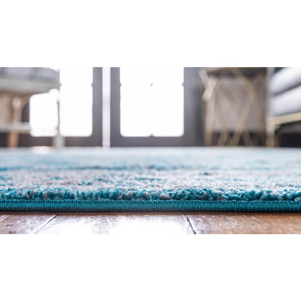 Krystle Penrose Rug, Turquoise (3' 3 x 3' 3). Picture 5