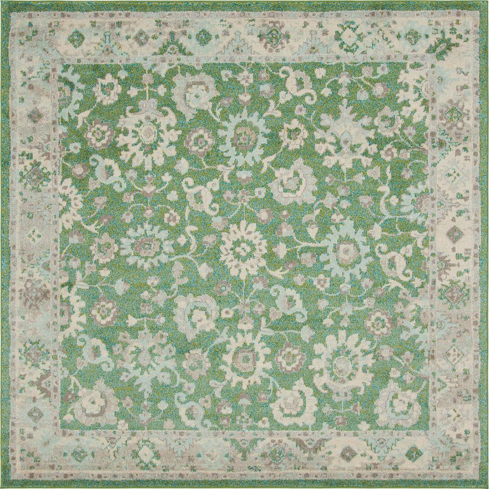 Krystle Penrose Rug, Green (8' 0 x 8' 0). Picture 2