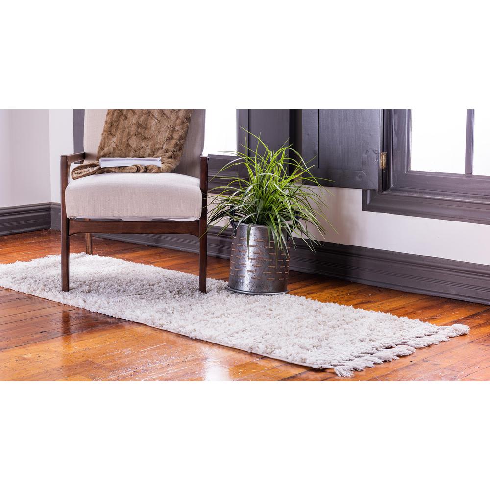 Misty Hygge Shag Rug, Ivory (2' 2 x 6' 0). Picture 3