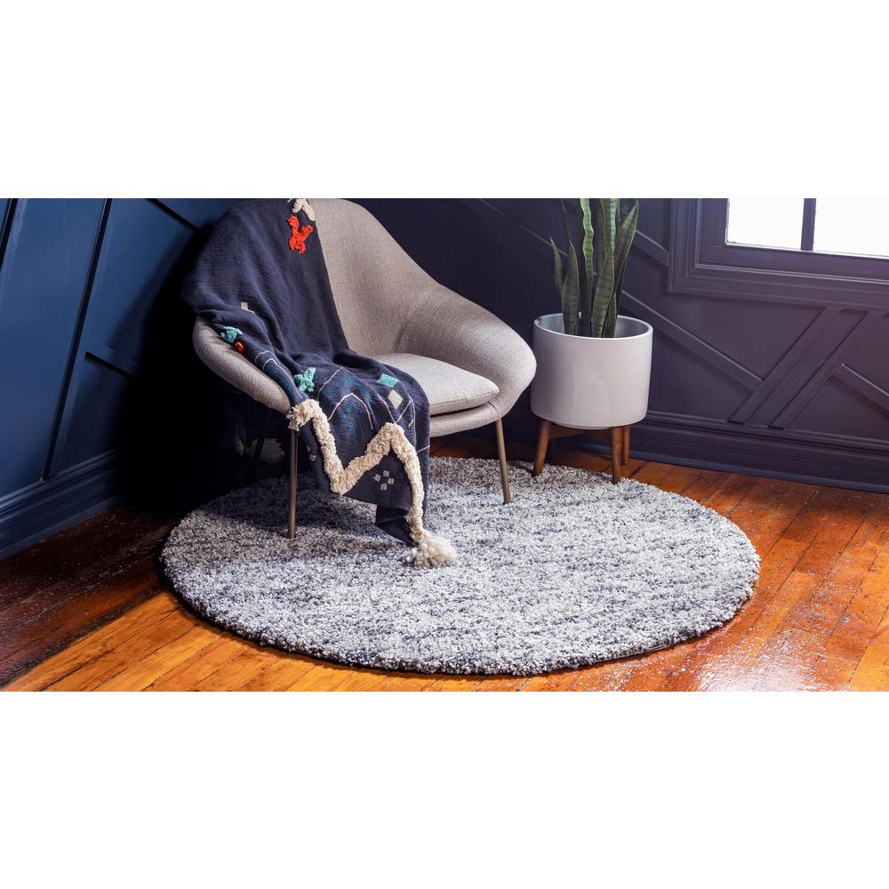 Misty Hygge Shag Rug, Gray (3' 3 x 3' 3). Picture 3