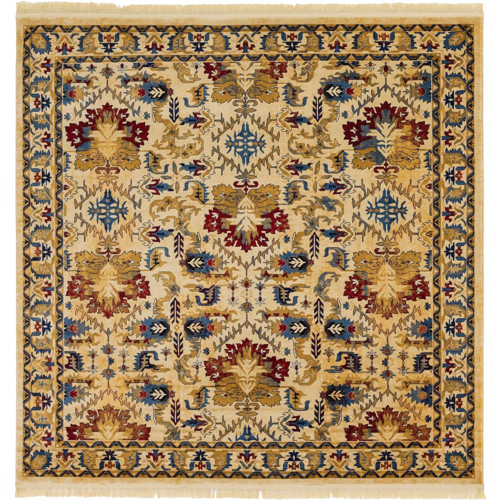 Diplomat District Rug, Ivory (8' 0 x 8' 0). Picture 2