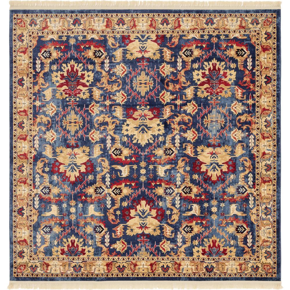 Diplomat District Rug, Blue (8' 0 x 8' 0). Picture 2