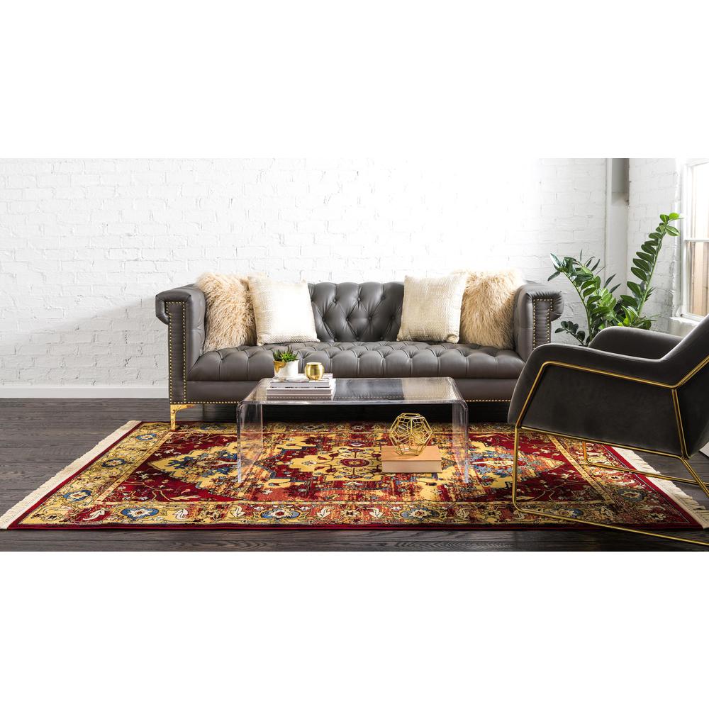 Potomac District Rug, Red (8' 0 x 10' 0). Picture 4