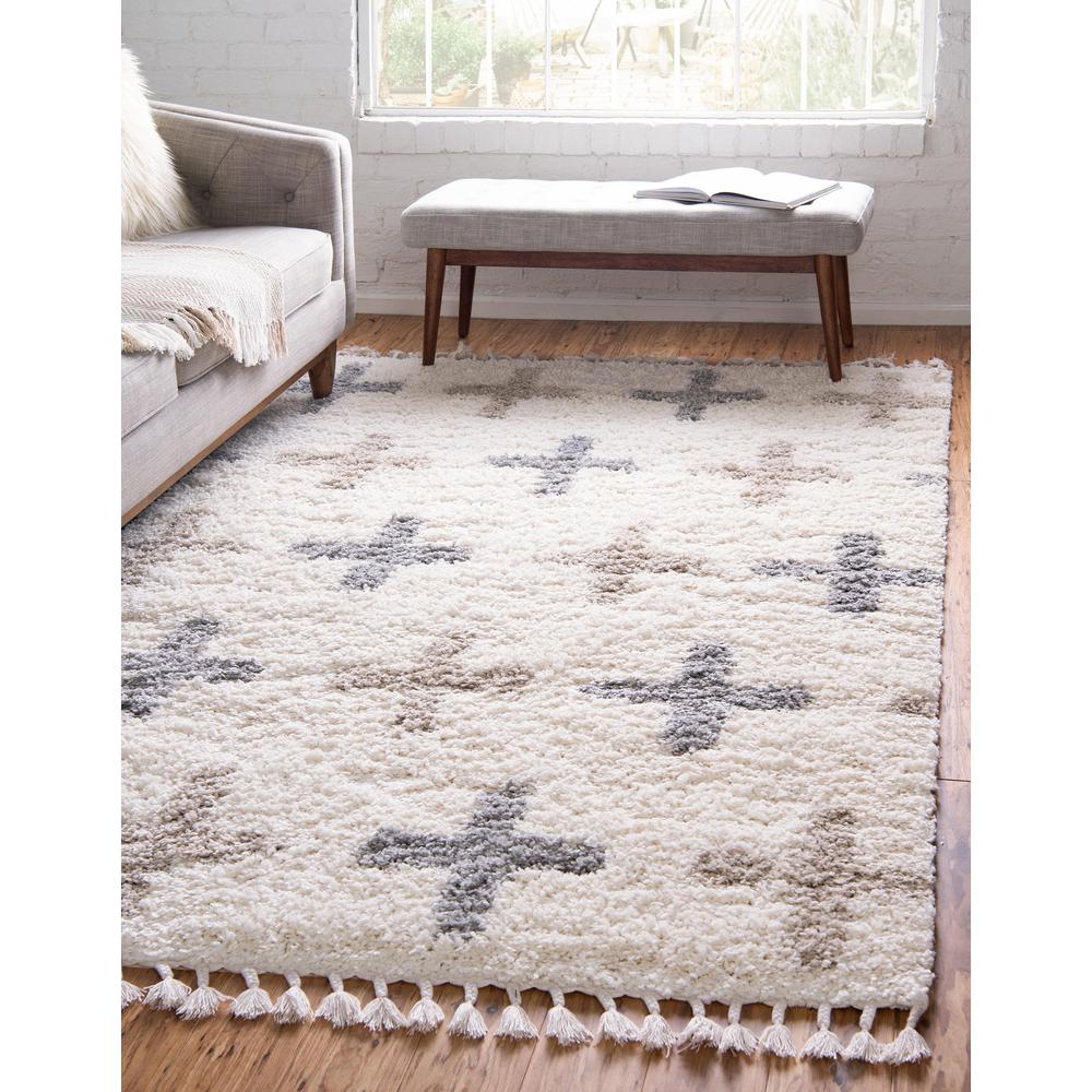 Positive Hygge Shag Rug, Ivory (8' 0 x 10' 0). Picture 2