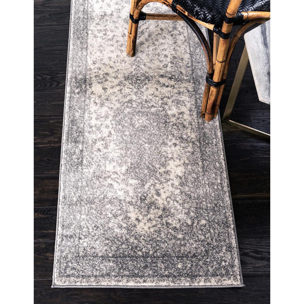 Midnight Bromley Rug, Light Gray (2' 0 x 6' 7). Picture 2