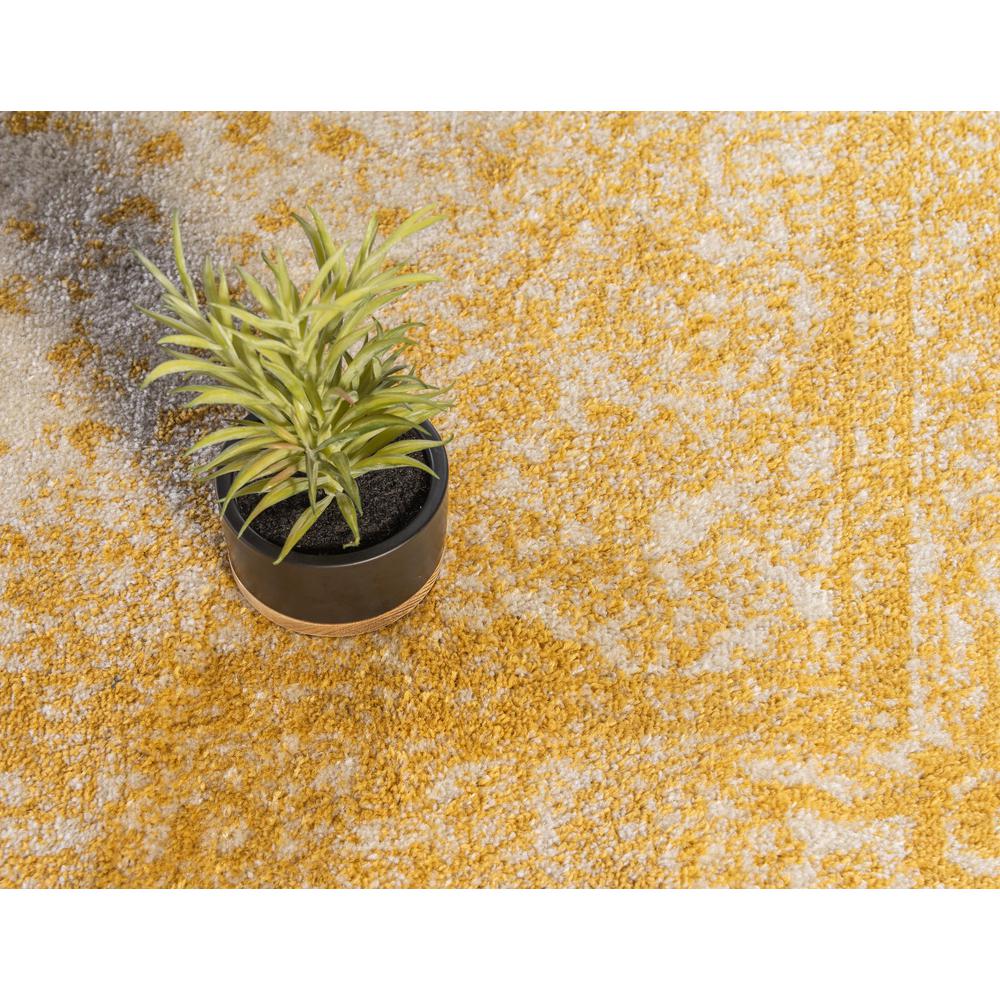 Midnight Bromley Rug, Yellow (5' 0 x 5' 0). Picture 6
