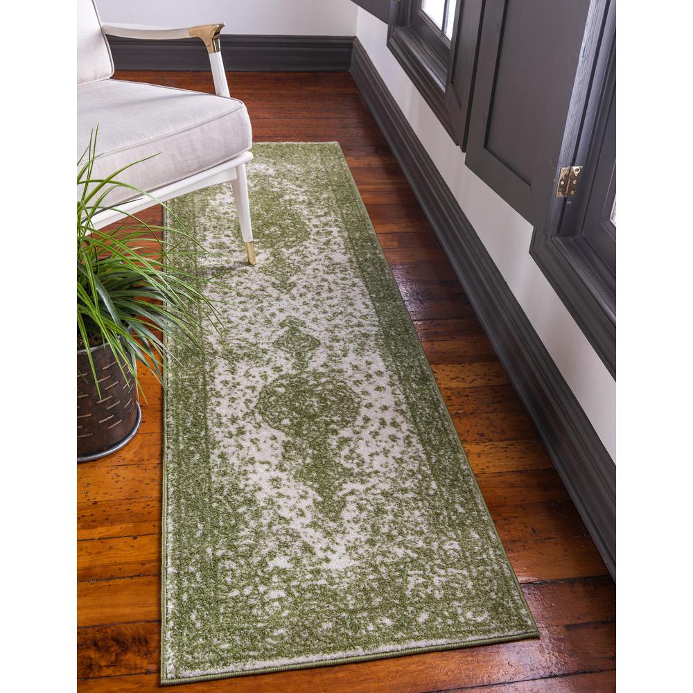 Midnight Bromley Rug, Green (2' 0 x 6' 7). Picture 2