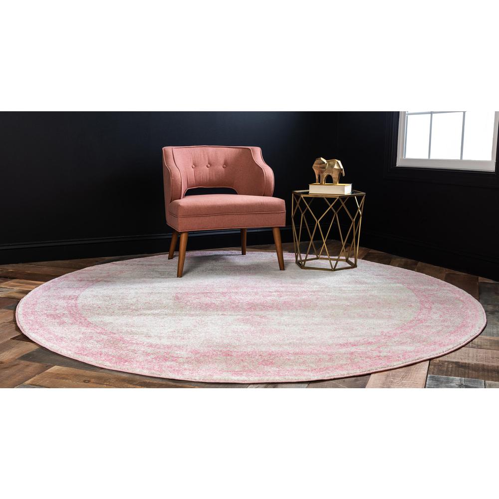 Midnight Bromley Rug, Pink (5' 0 x 5' 0). Picture 3