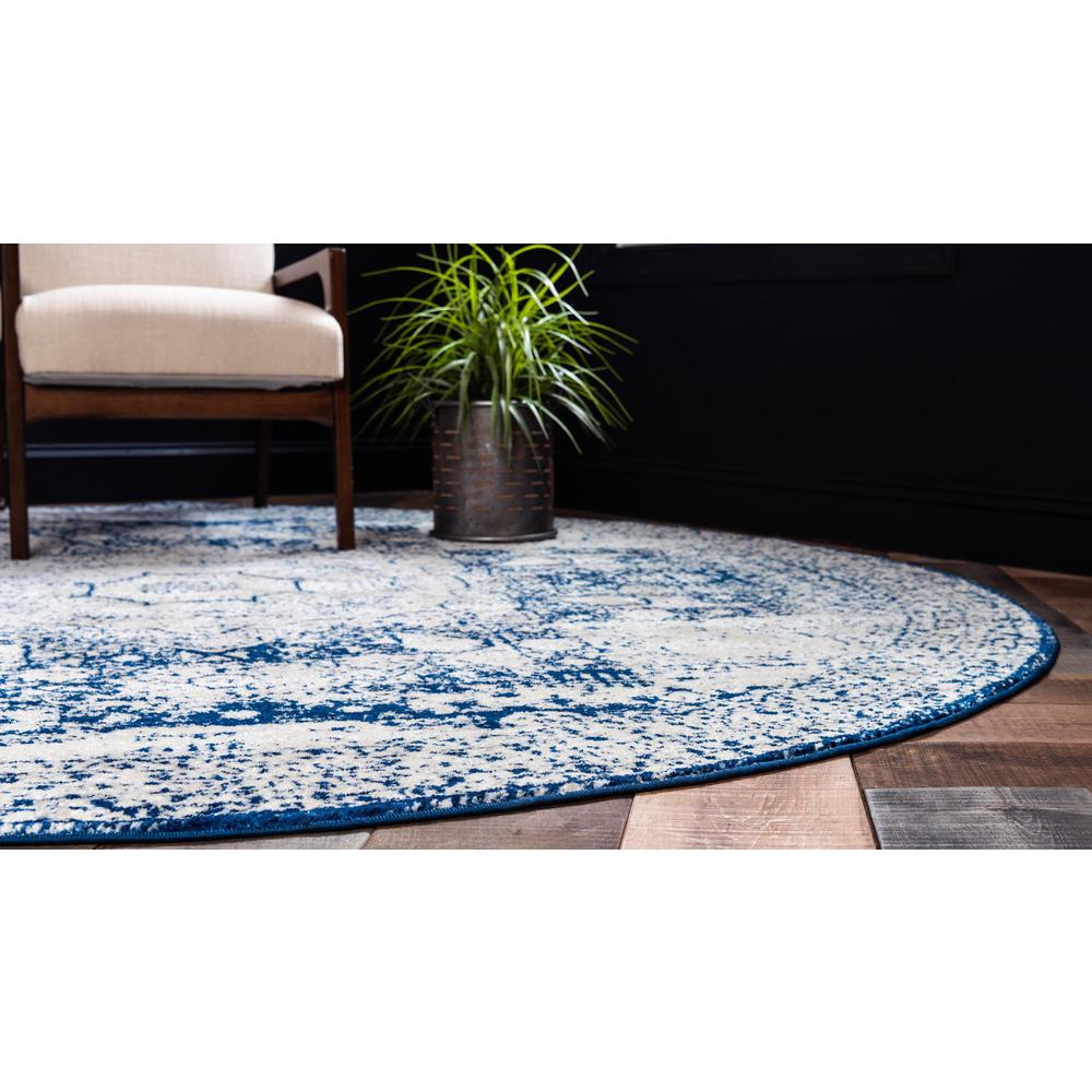 Wells Bromley Rug, Blue (5' 0 x 5' 0). Picture 4