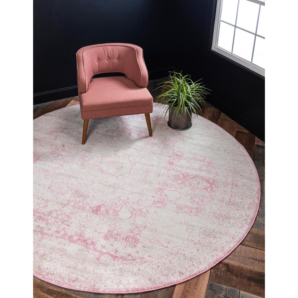 Wells Bromley Rug, Pink (5' 0 x 5' 0). Picture 2