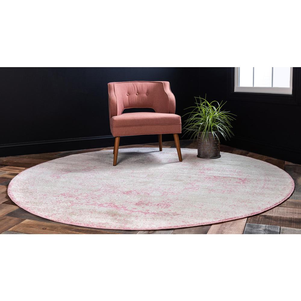 Wells Bromley Rug, Pink (5' 0 x 5' 0). Picture 3