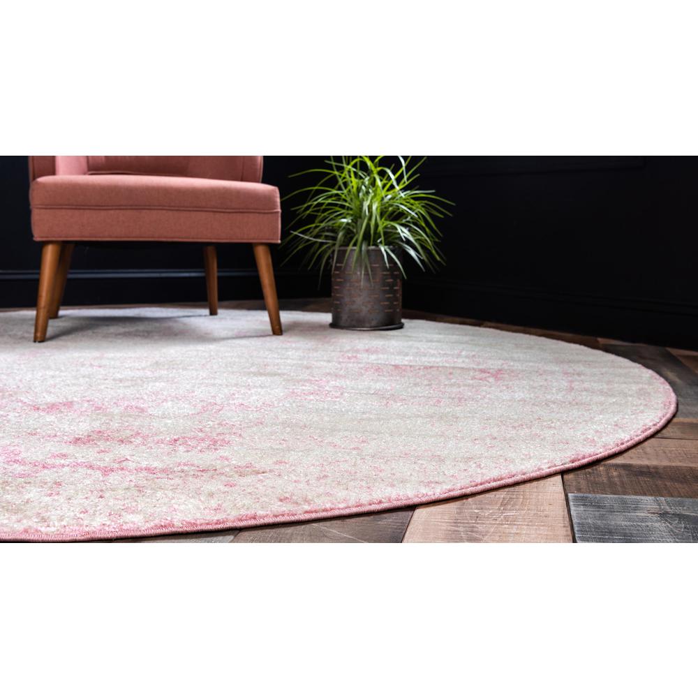 Wells Bromley Rug, Pink (5' 0 x 5' 0). Picture 4