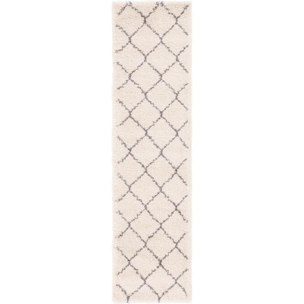 Fractured Rabat Shag Rug, Ivory (2' 7 x 10' 0). Picture 2