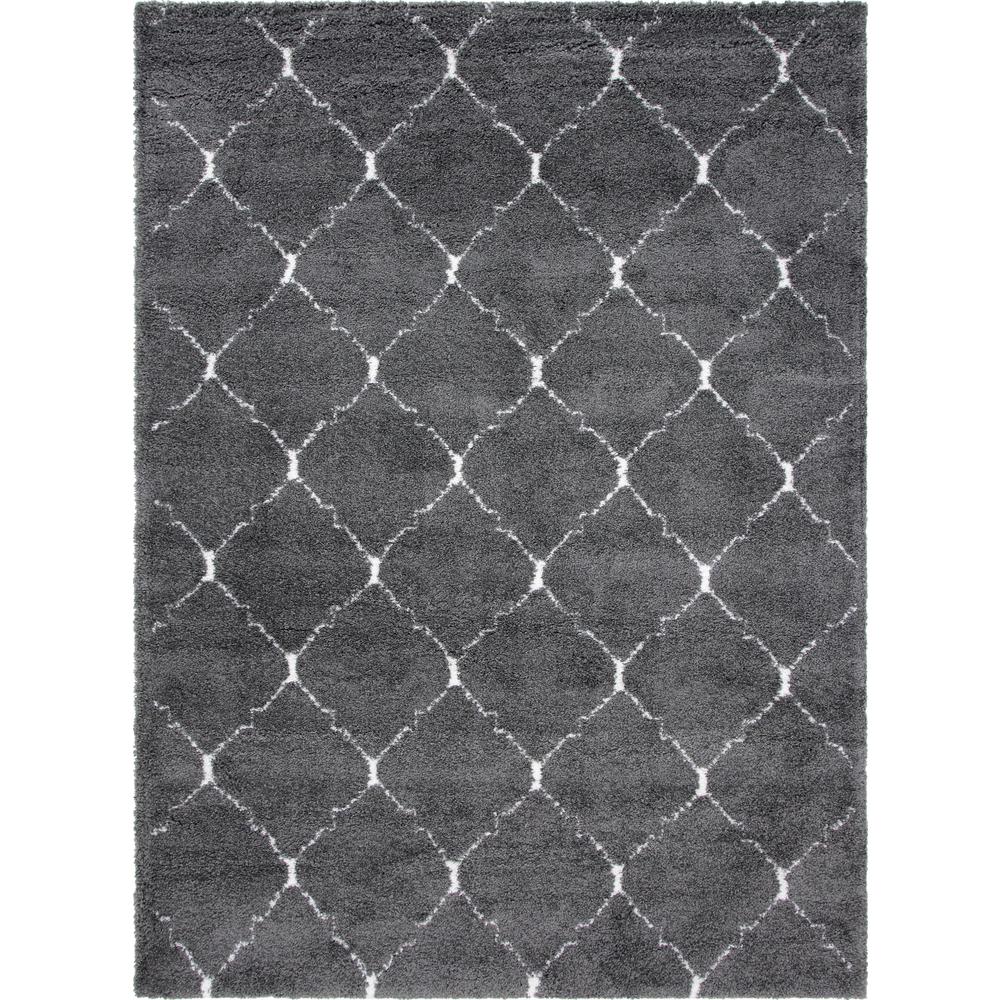 Fractured Rabat Shag Rug, Gray (9' 0 x 12' 0). Picture 2