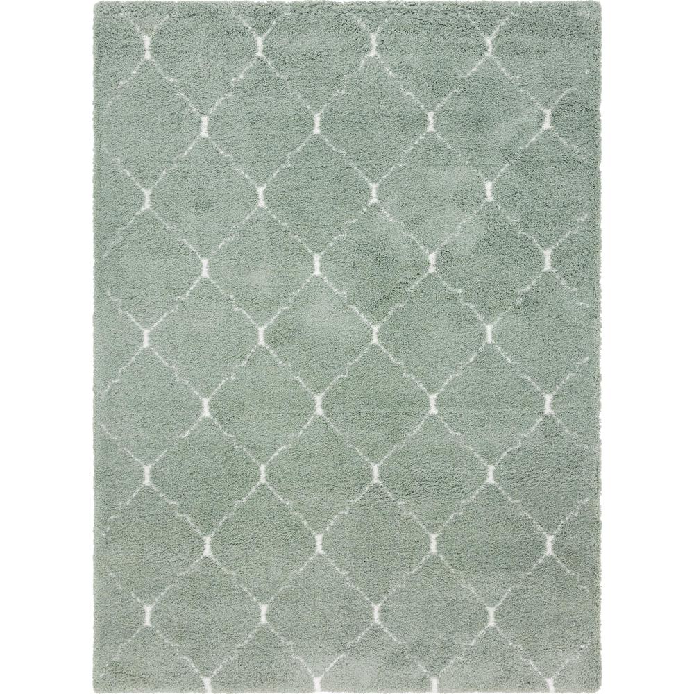 Fractured Rabat Shag Rug, Light Green (9' 0 x 12' 0). Picture 2
