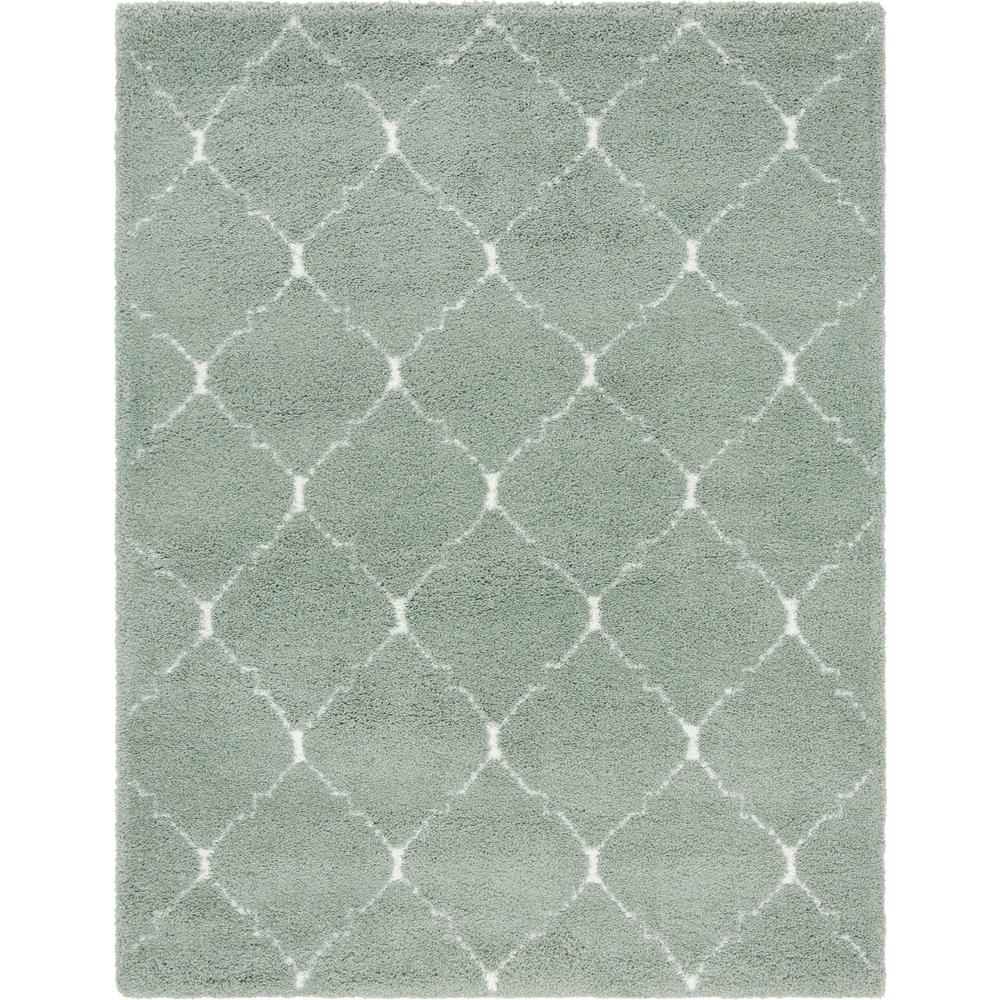 Fractured Rabat Shag Rug, Light Green (8' 0 x 10' 0). Picture 2