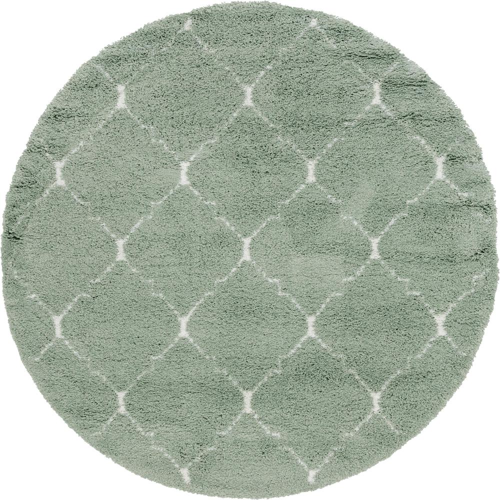 Fractured Rabat Shag Rug, Light Green (8' 0 x 8' 0). Picture 2