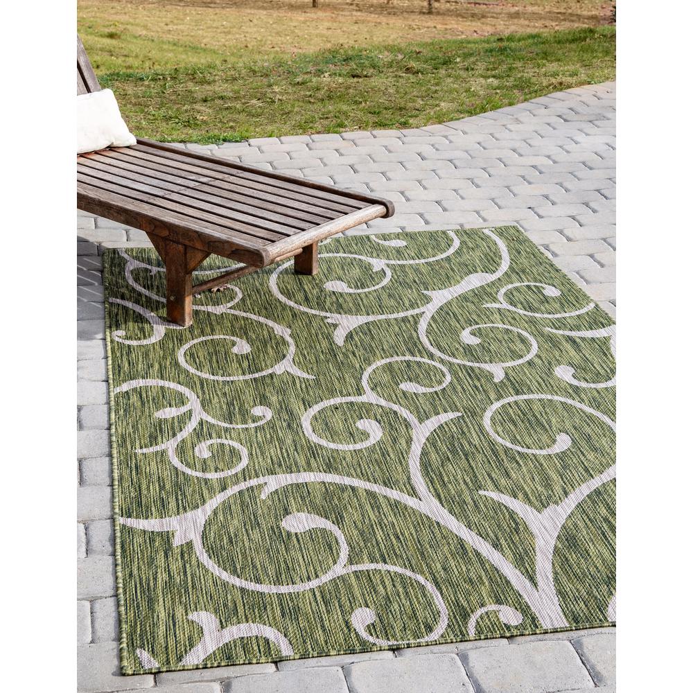 Outdoor Curl Rug, Green (8' 0 x 11' 4). Picture 2