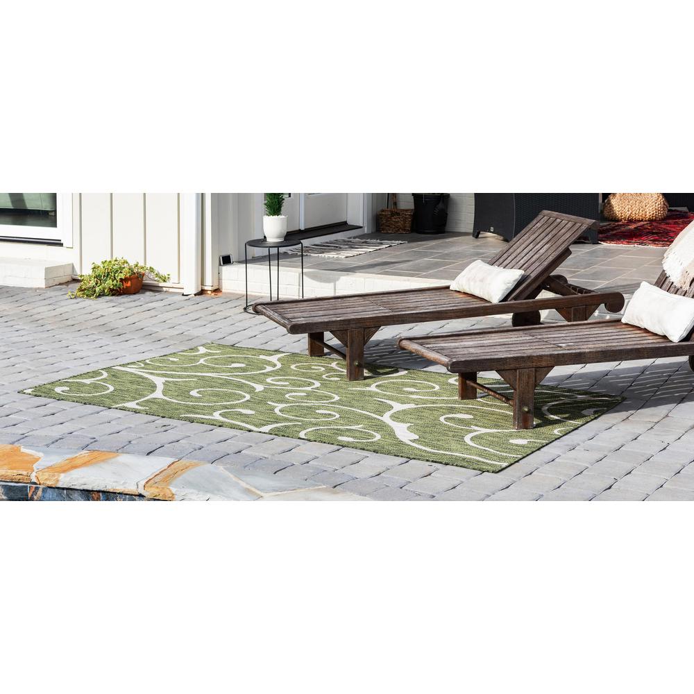 Outdoor Curl Rug, Green (8' 0 x 11' 4). Picture 3
