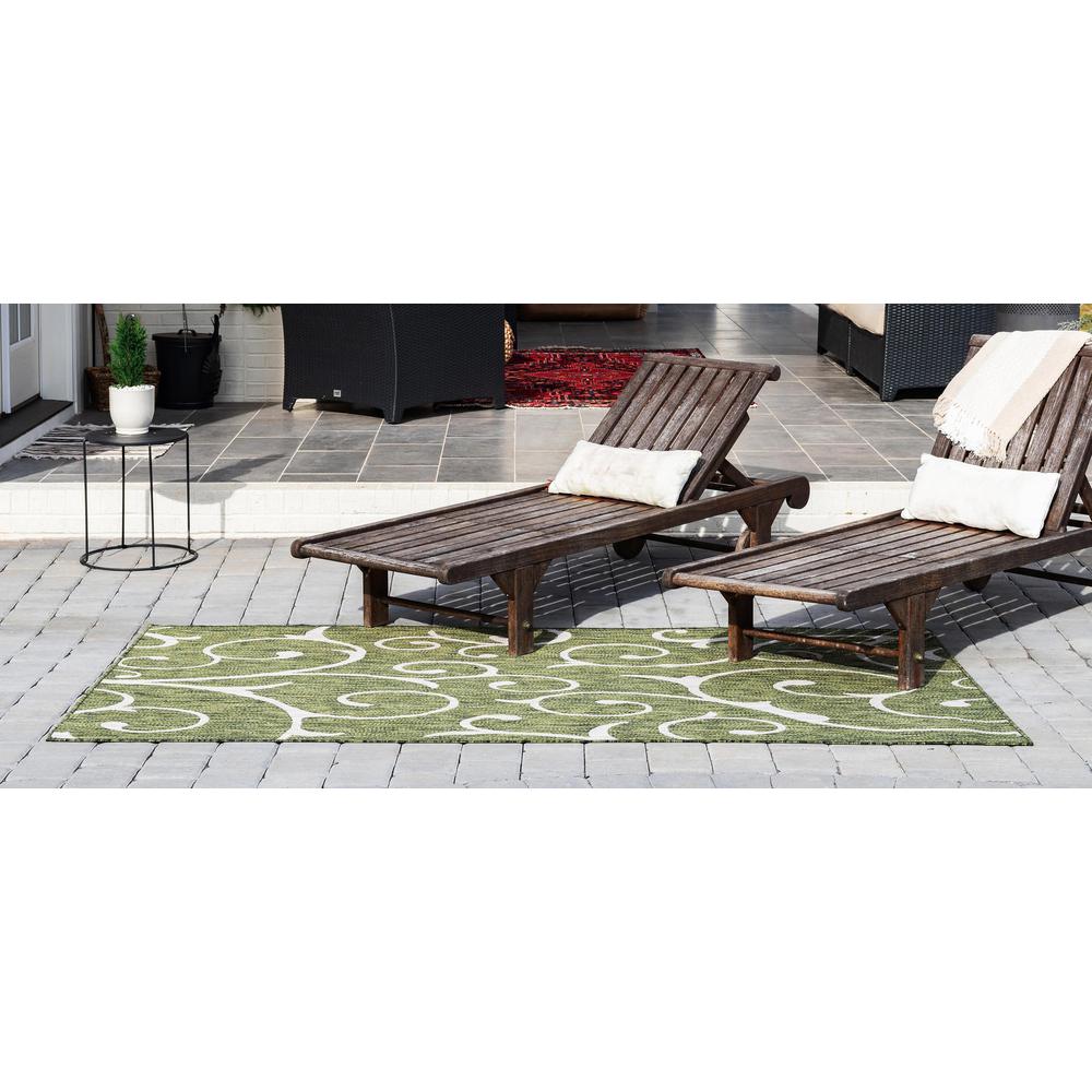 Outdoor Curl Rug, Green (8' 0 x 11' 4). Picture 4