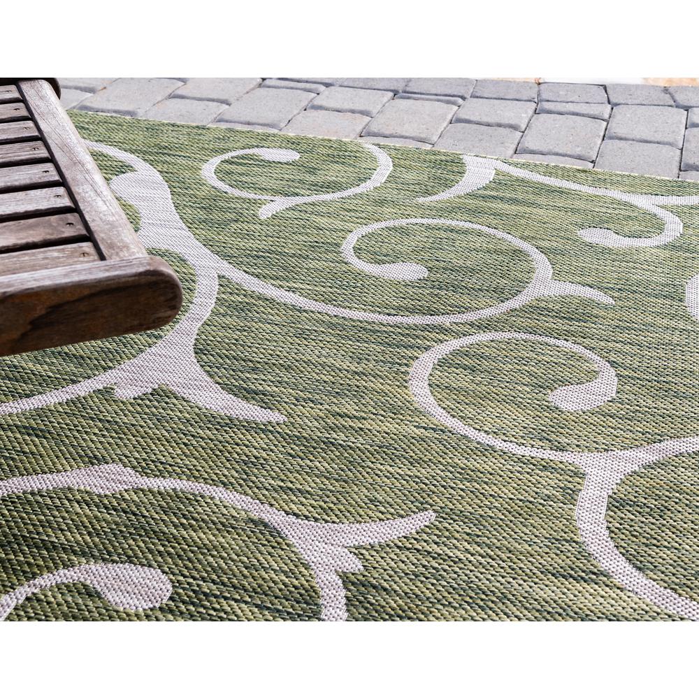 Outdoor Curl Rug, Green (8' 0 x 11' 4). Picture 6