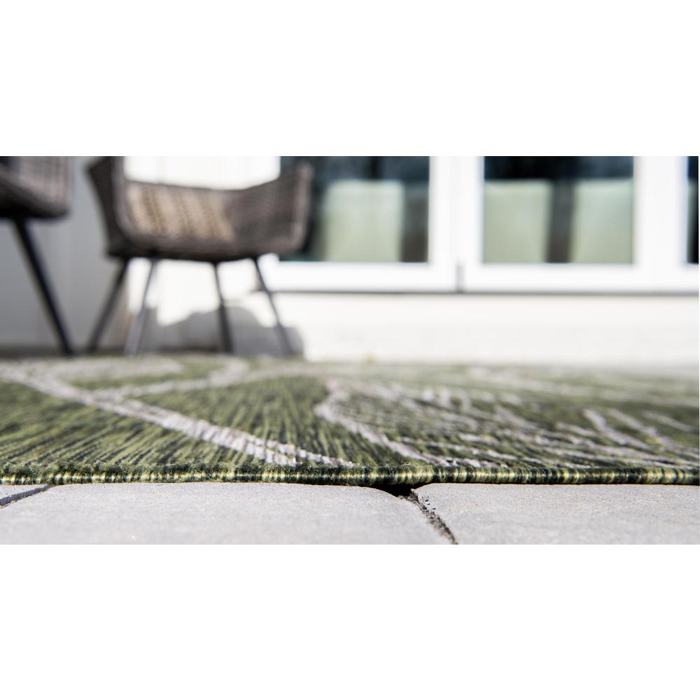 Outdoor Leaf Rug, Green (8' 0 x 11' 4). Picture 5