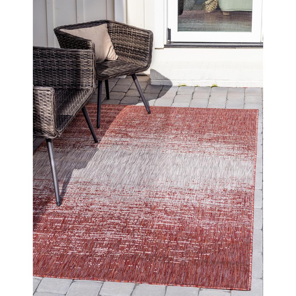 Outdoor Ombre Rug, Rust Red (8' 0 x 11' 4). Picture 2