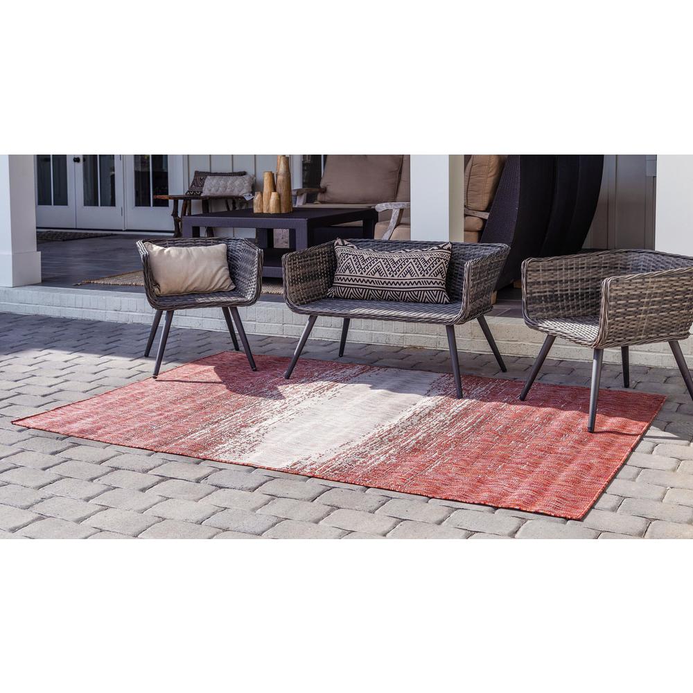 Outdoor Ombre Rug, Rust Red (8' 0 x 11' 4). Picture 3