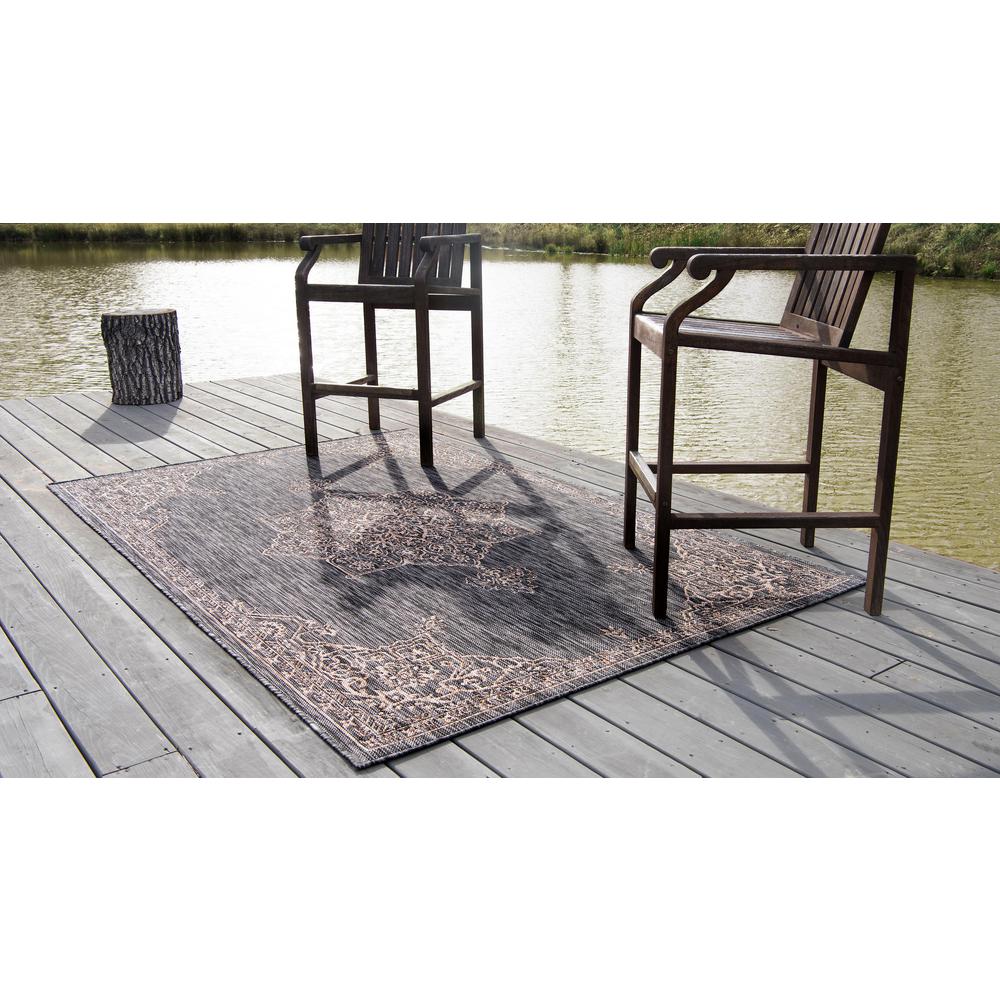 Outdoor Antique Rug, Charcoal Gray (8' 0 x 11' 4). Picture 3