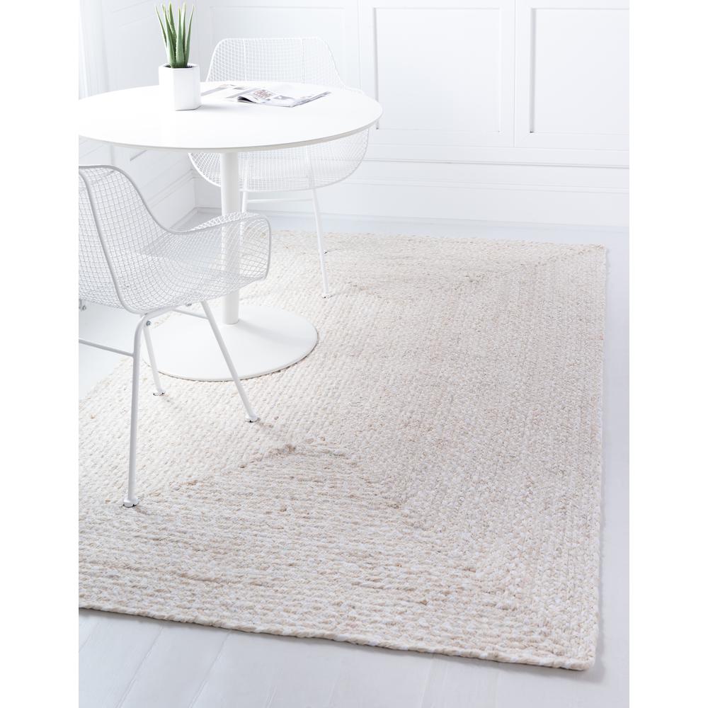 Braided Chindi Rug, Ivory (4' 0 x 6' 0). Picture 2