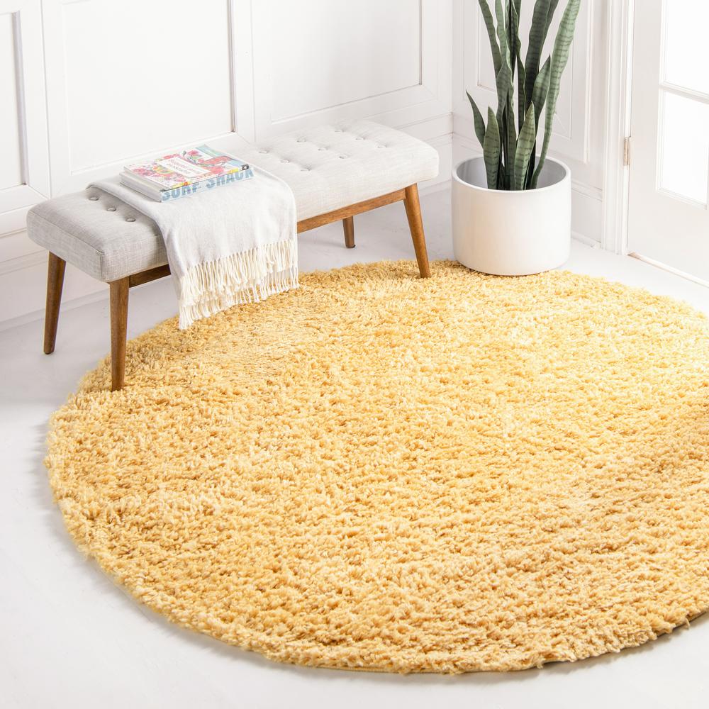Davos Shag Rug, Sunglow (4' 0 x 4' 0). Picture 2