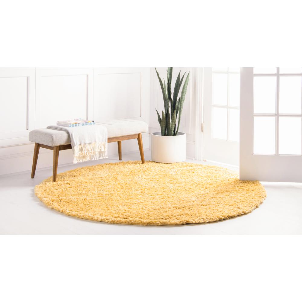 Davos Shag Rug, Sunglow (4' 0 x 4' 0). Picture 4