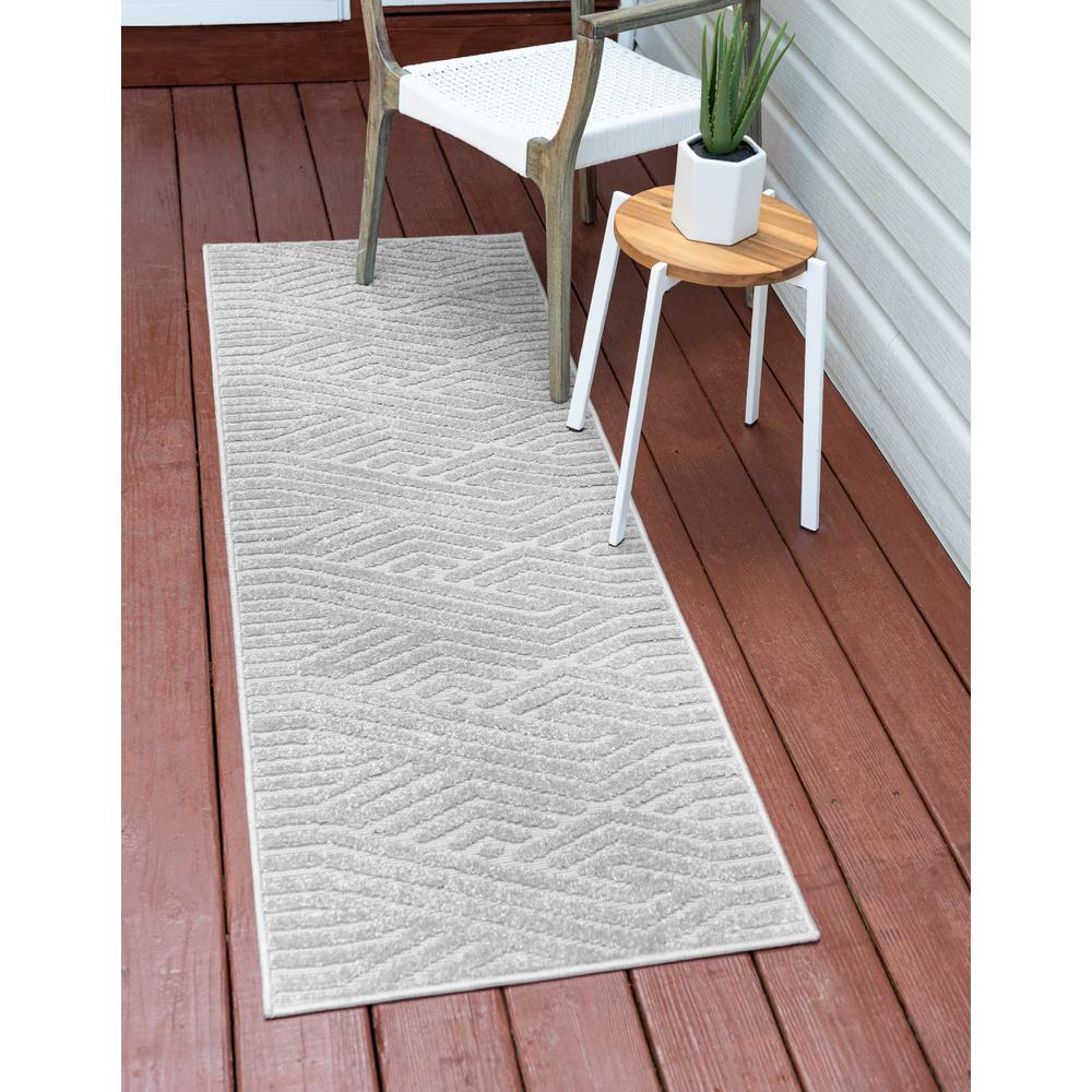 Sabrina Soto™ Hudson Outdoor Rug, Gray (2' 0 x 8' 0). Picture 2