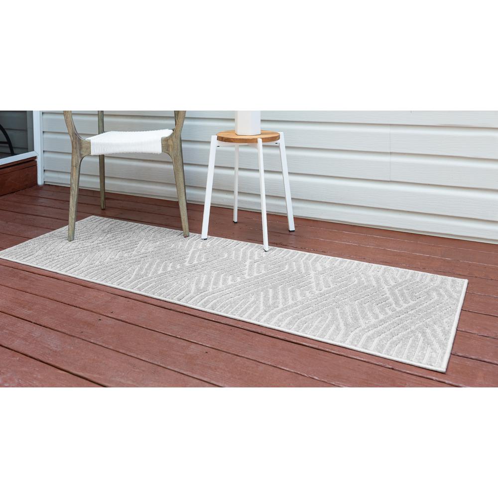 Sabrina Soto™ Hudson Outdoor Rug, Gray (2' 0 x 8' 0). Picture 3