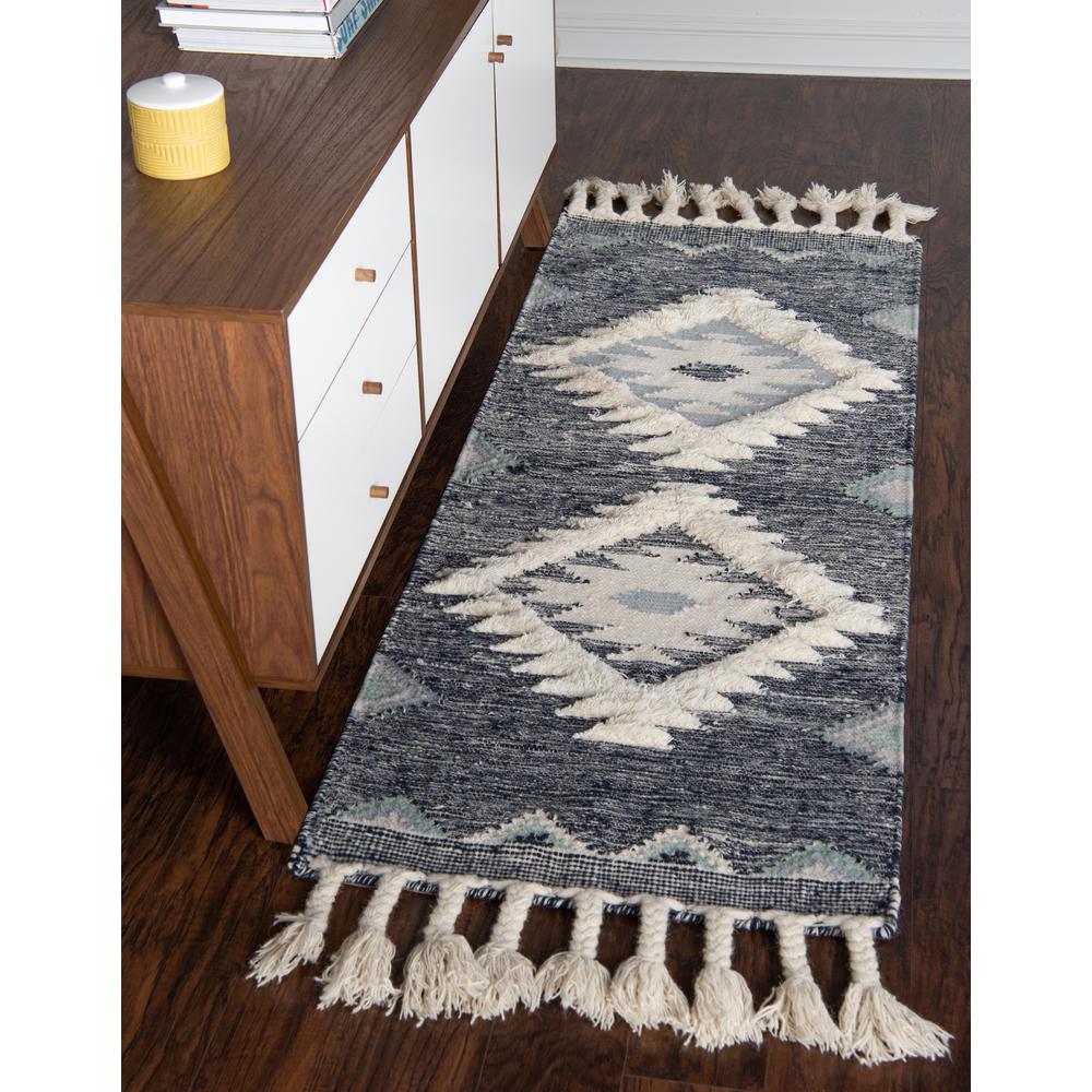 Mesa Rug, Navy Blue (2' 2 x 8' 2). Picture 2