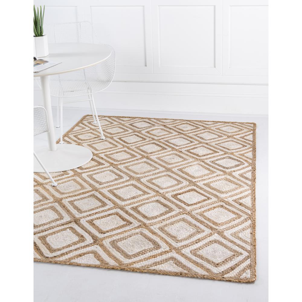 Bengal Braided Jute Rug, Ivory (3' 3 x 5' 0). Picture 2