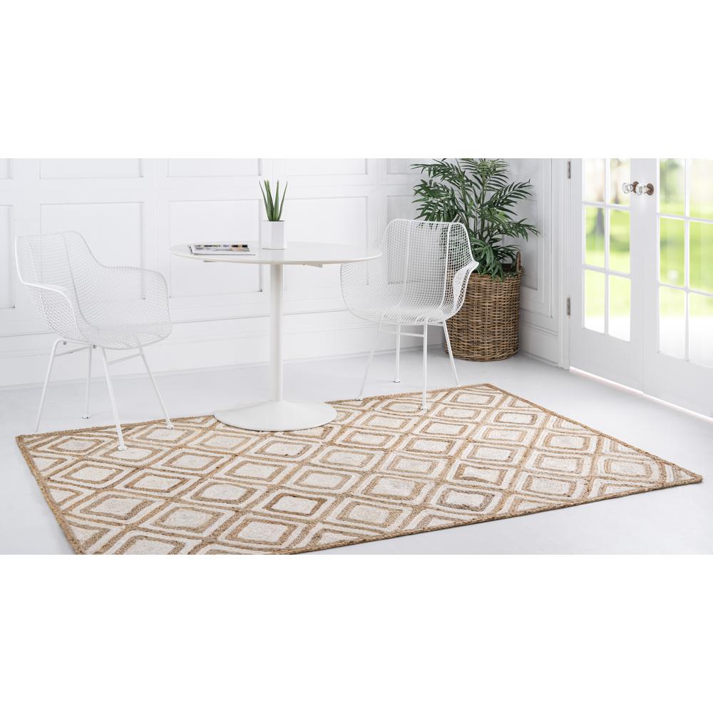 Bengal Braided Jute Rug, Ivory (3' 3 x 5' 0). Picture 3