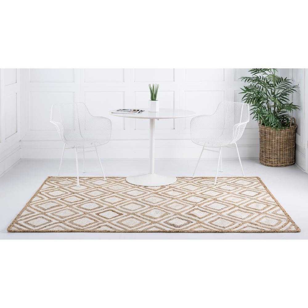 Bengal Braided Jute Rug, Ivory (3' 3 x 5' 0). Picture 4