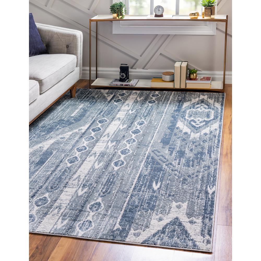 Orford Portland Rug, Blue (4' 0 x 6' 0). Picture 2