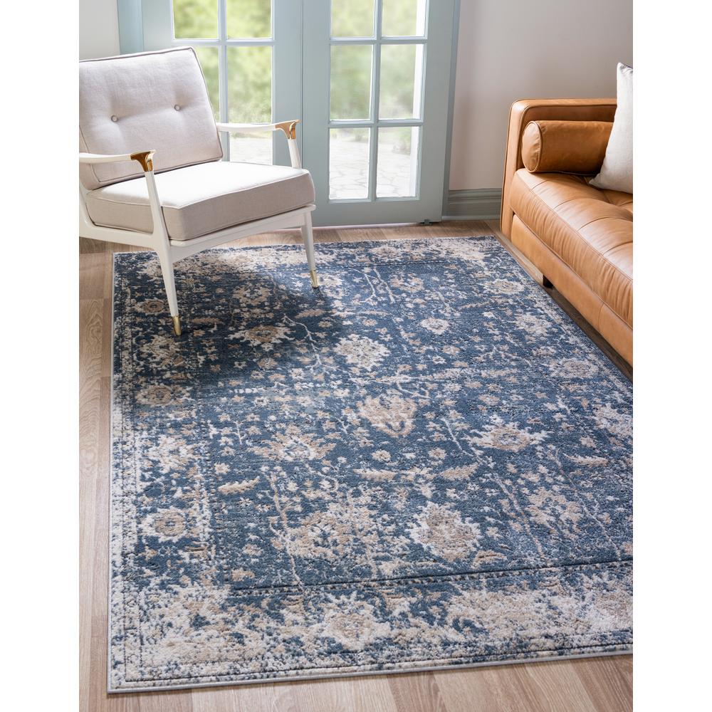 Central Portland Rug, Blue (4' 0 x 6' 0). Picture 2