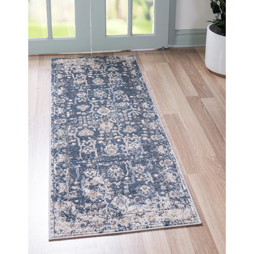 Central Portland Rug, Blue (2' 2 x 8' 0). Picture 2