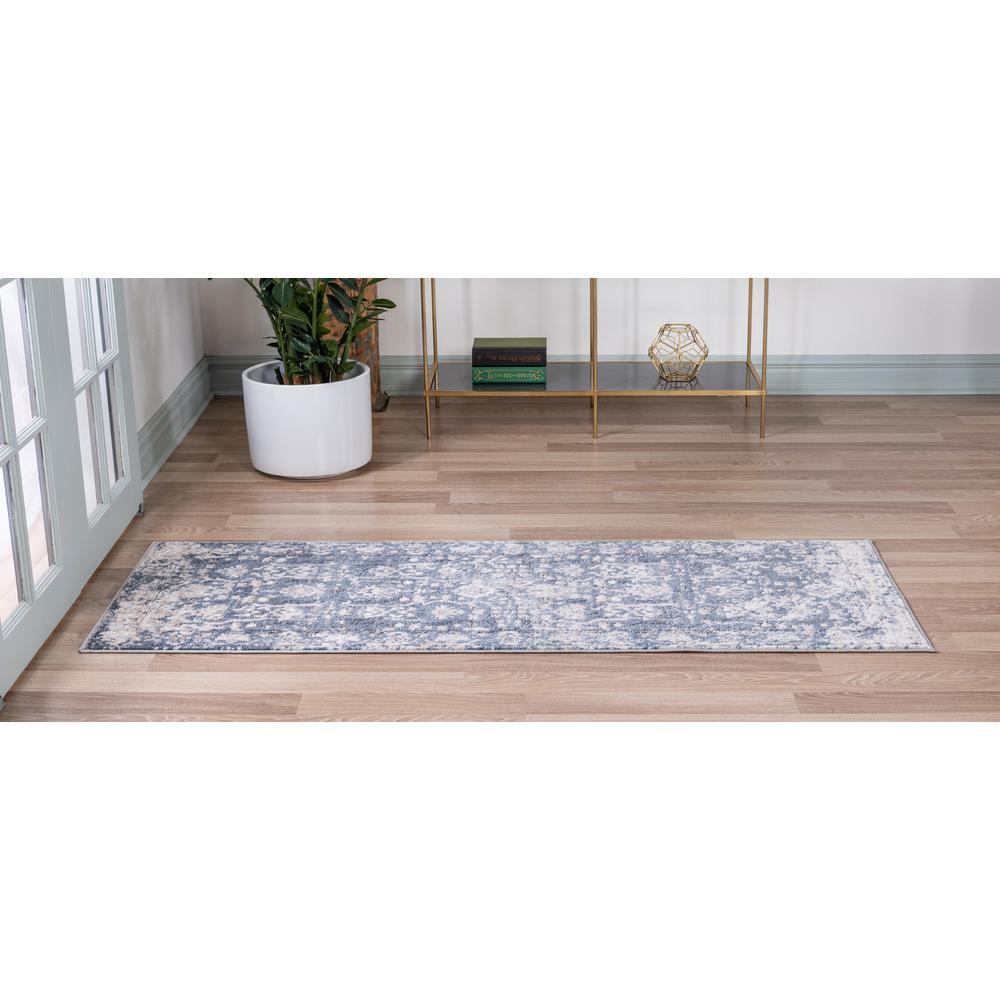 Central Portland Rug, Blue (2' 2 x 8' 0). Picture 4