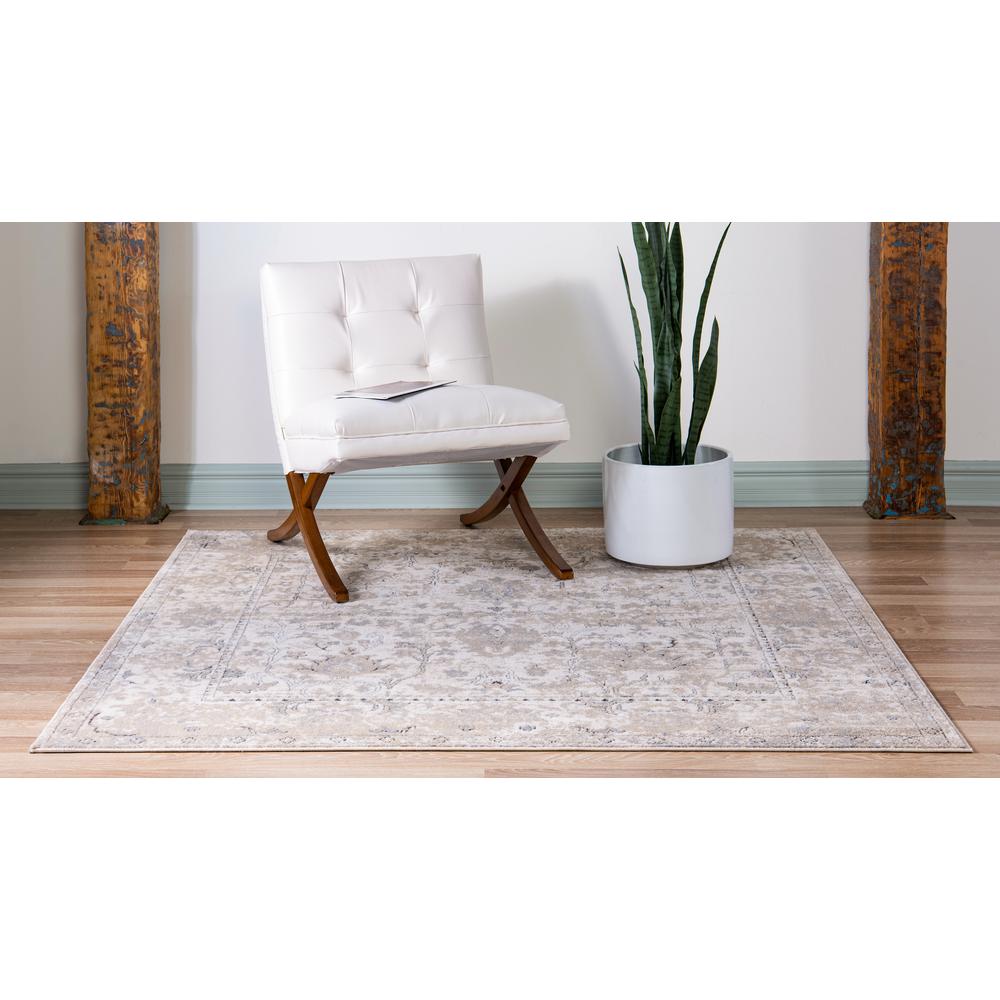 Central Portland Rug, Ivory (6' 0 x 6' 0). Picture 4