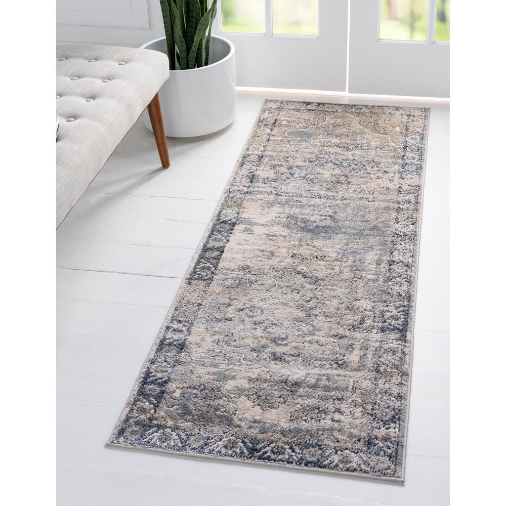 Canby Portland Rug, Ivory/Gray (2' 2 x 8' 0). Picture 2