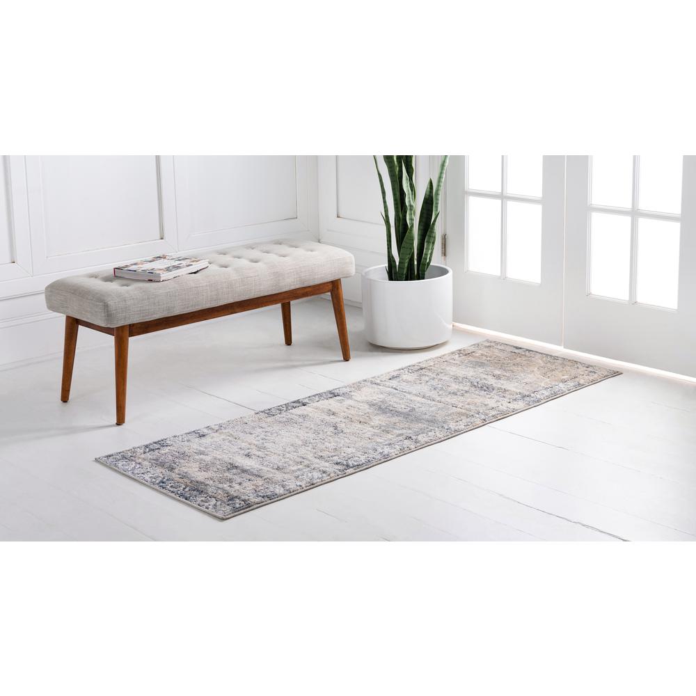 Canby Portland Rug, Ivory/Gray (2' 2 x 8' 0). Picture 3