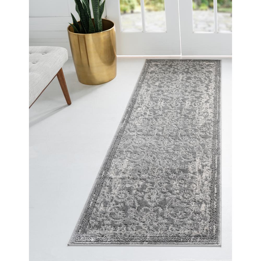 Albany Portland Rug, Gray (2' 2 x 8' 0). Picture 2